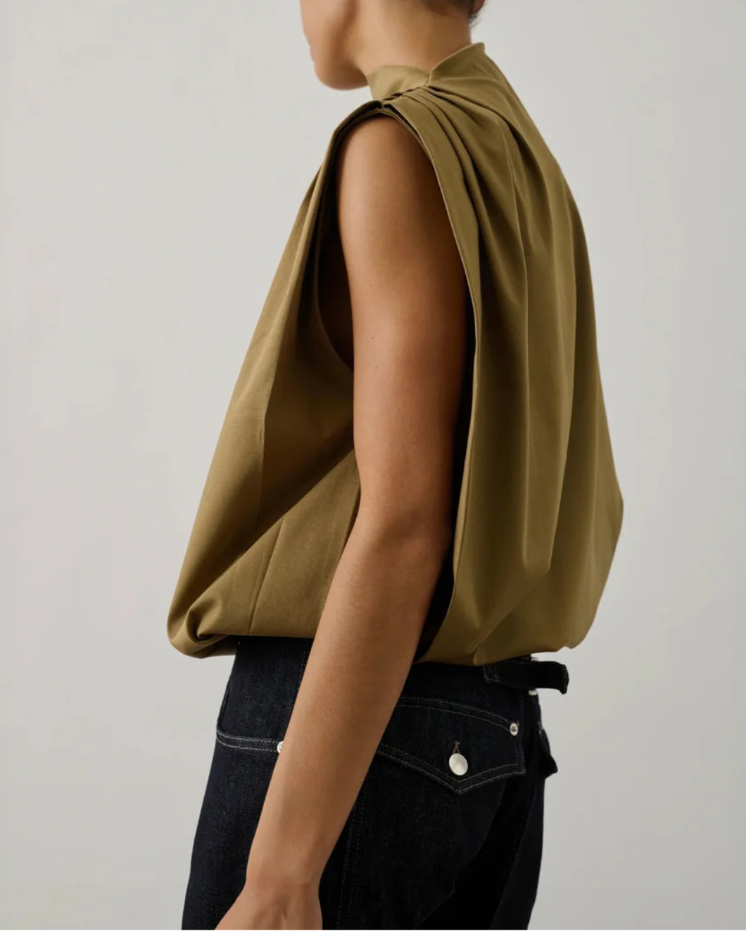 Idris Oversized Sleeveless Top