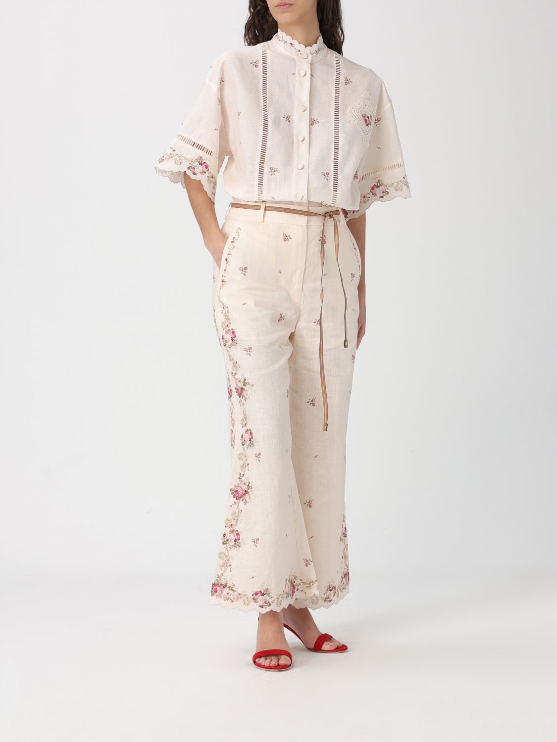 Pants Woman color Beige