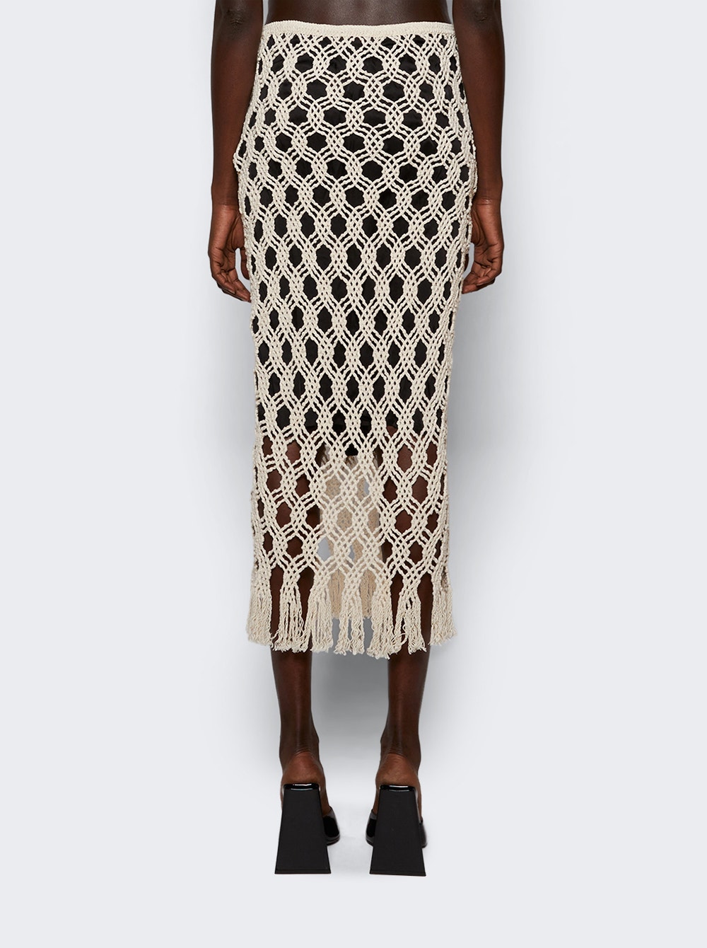 Sparrow crochet maxi skirt - Neutrals