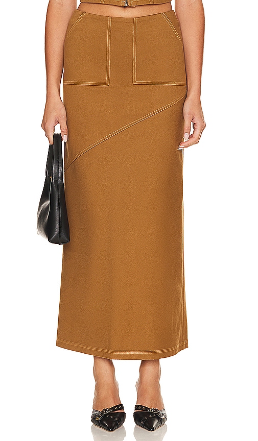 Lovers and Friends Cal Skirt in Beige.  XL. Also in