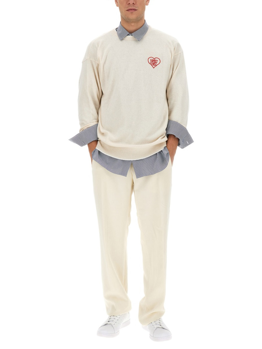 White Crew Neck Sweaters