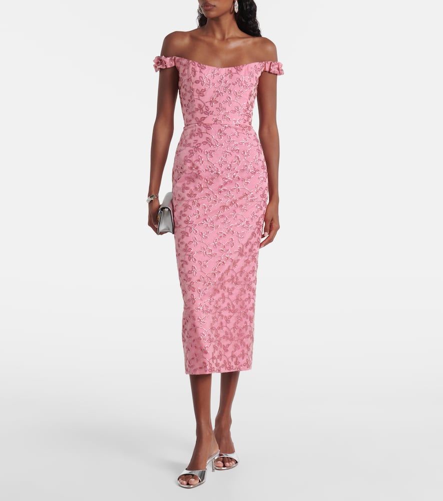 Amina sequined midi dress