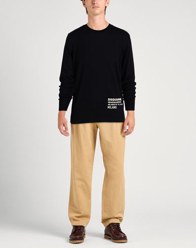 Man Sweater Black Size L Wool