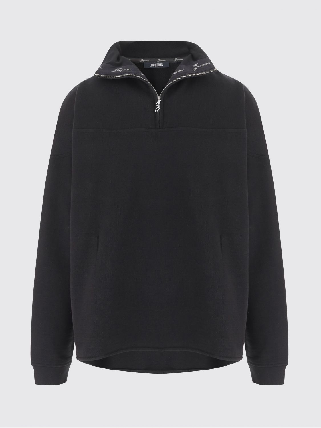 The Rond Carre Zipped Sweatshirt Black