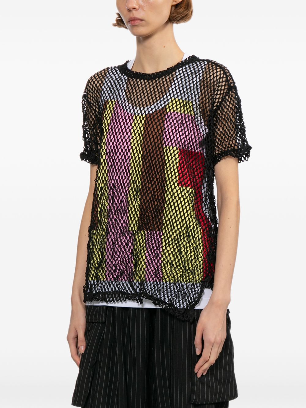Comme Comme Open Knit T Shirt