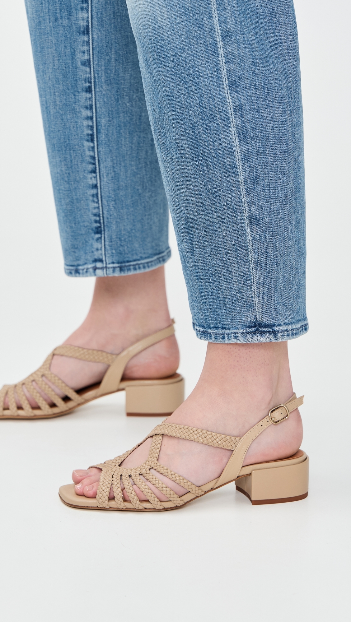 Naguisa Raco Woven Sandals Beige