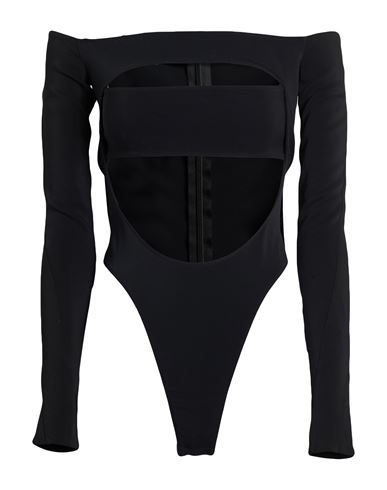 Woman Bodysuit Black Size 10 Viscose, Elastane