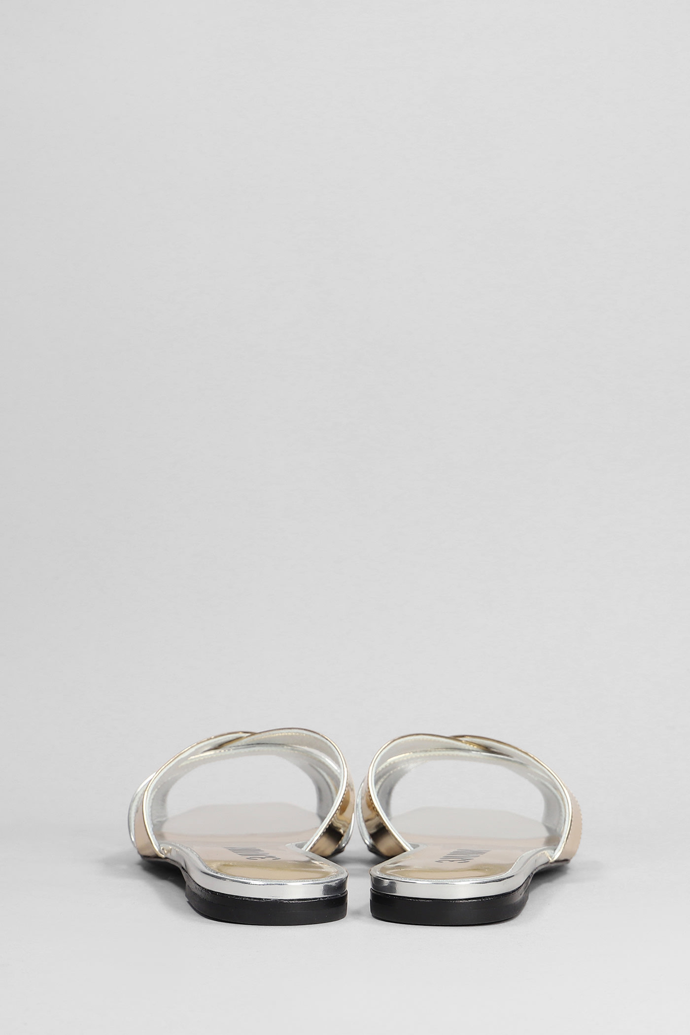 Nerea 005 Flats In Silver Leather