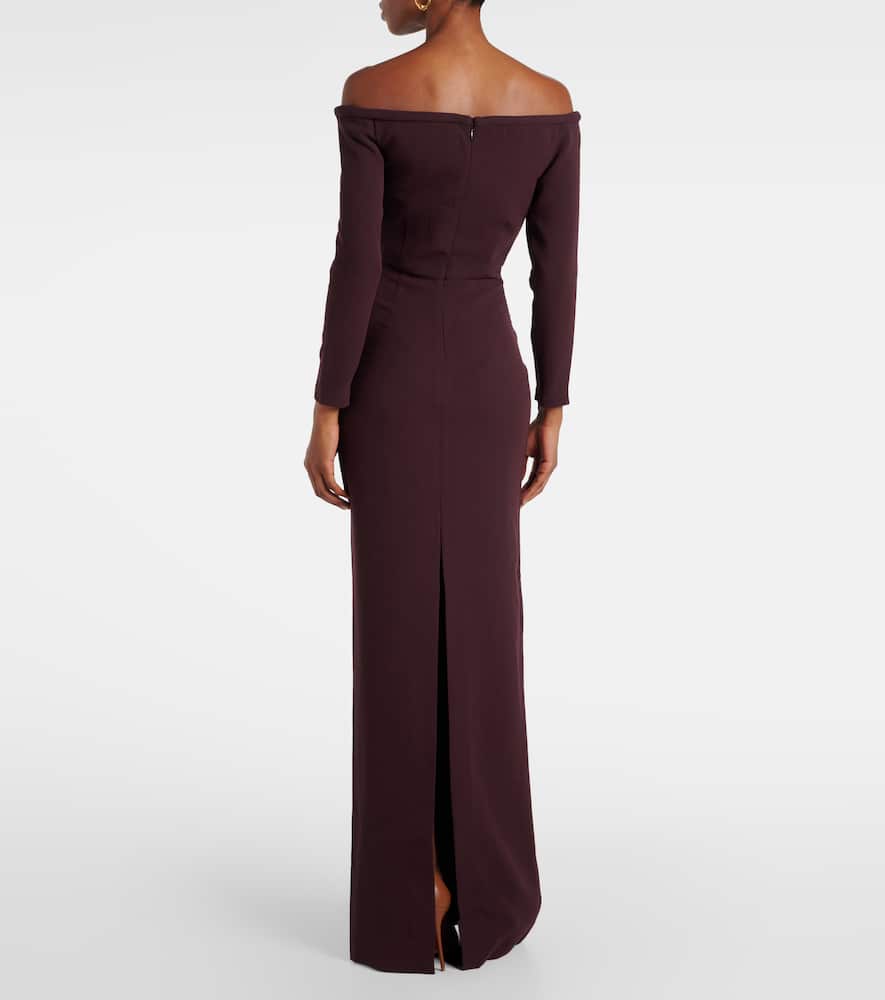 Embellished cady gown
