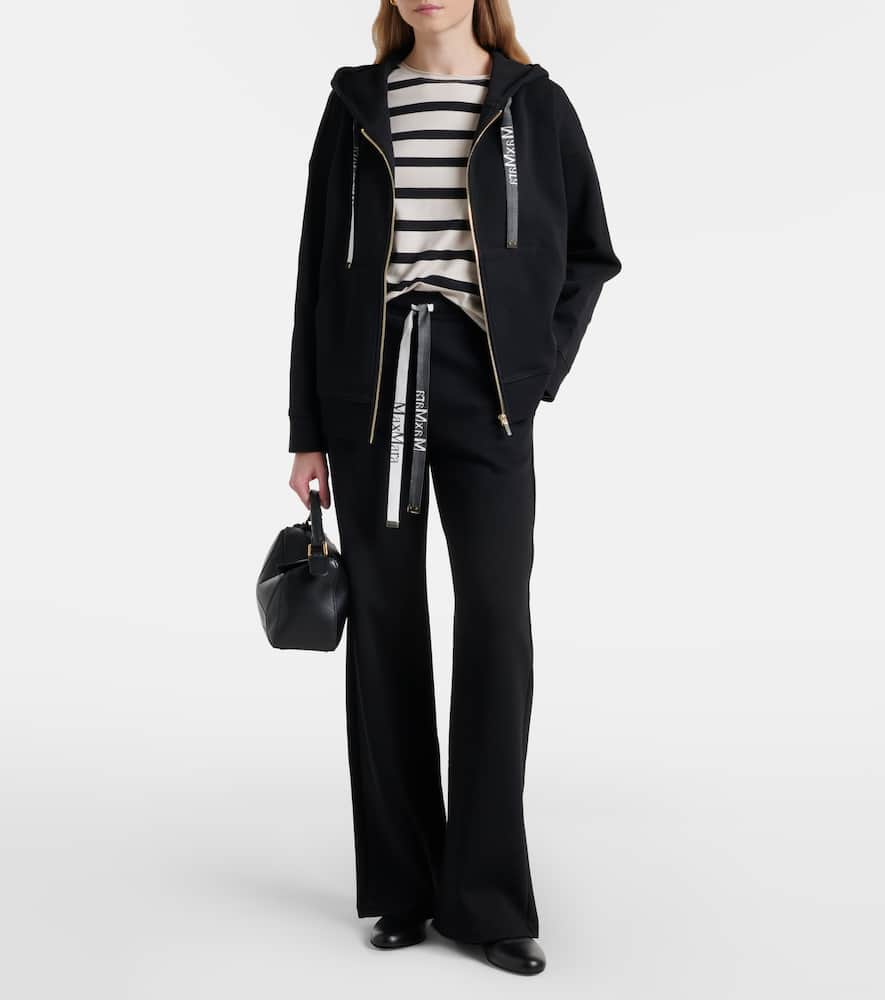 Bali cotton-blend wide-leg pants
