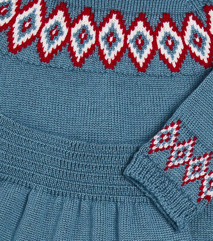 Baby set of wool cardigan and pants