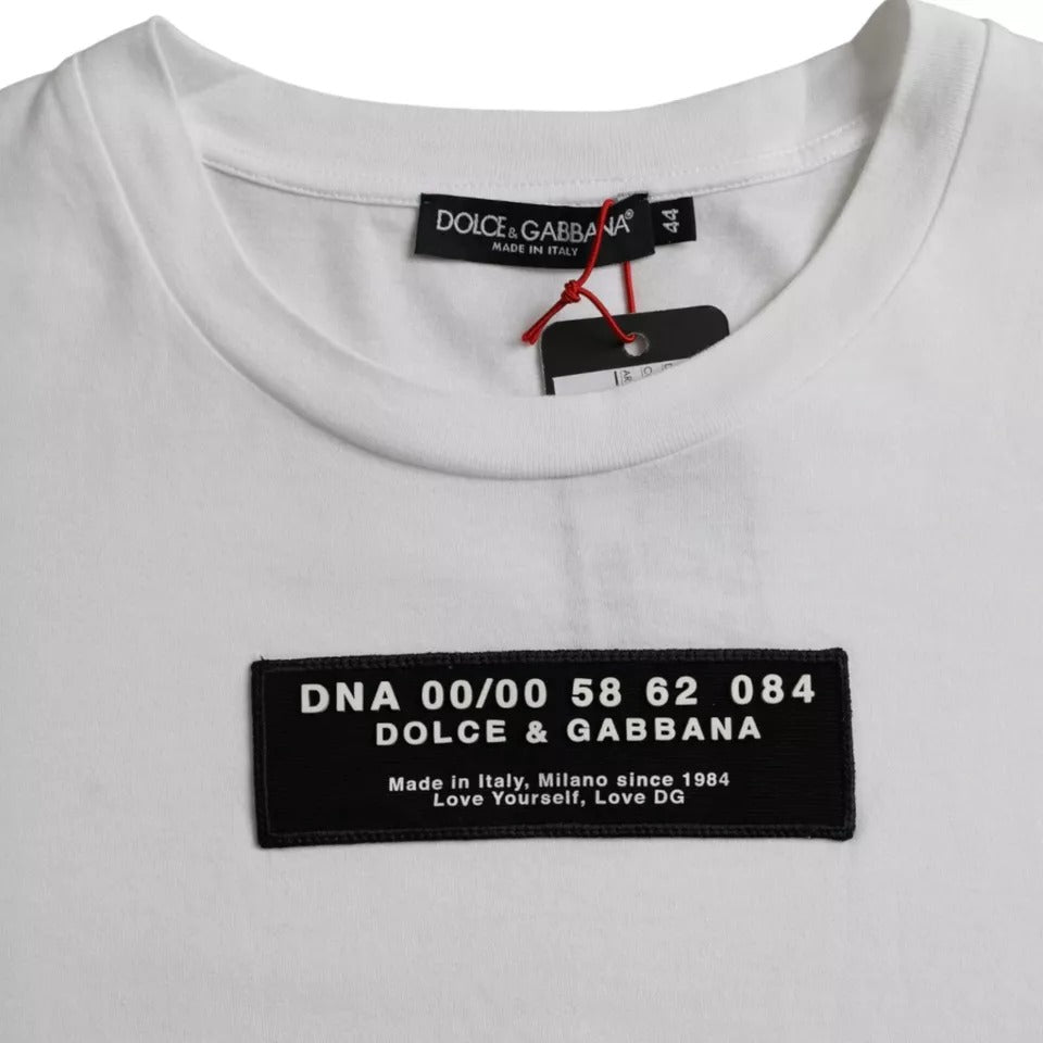 Logo Appliqué Cotton T-Shirt — White