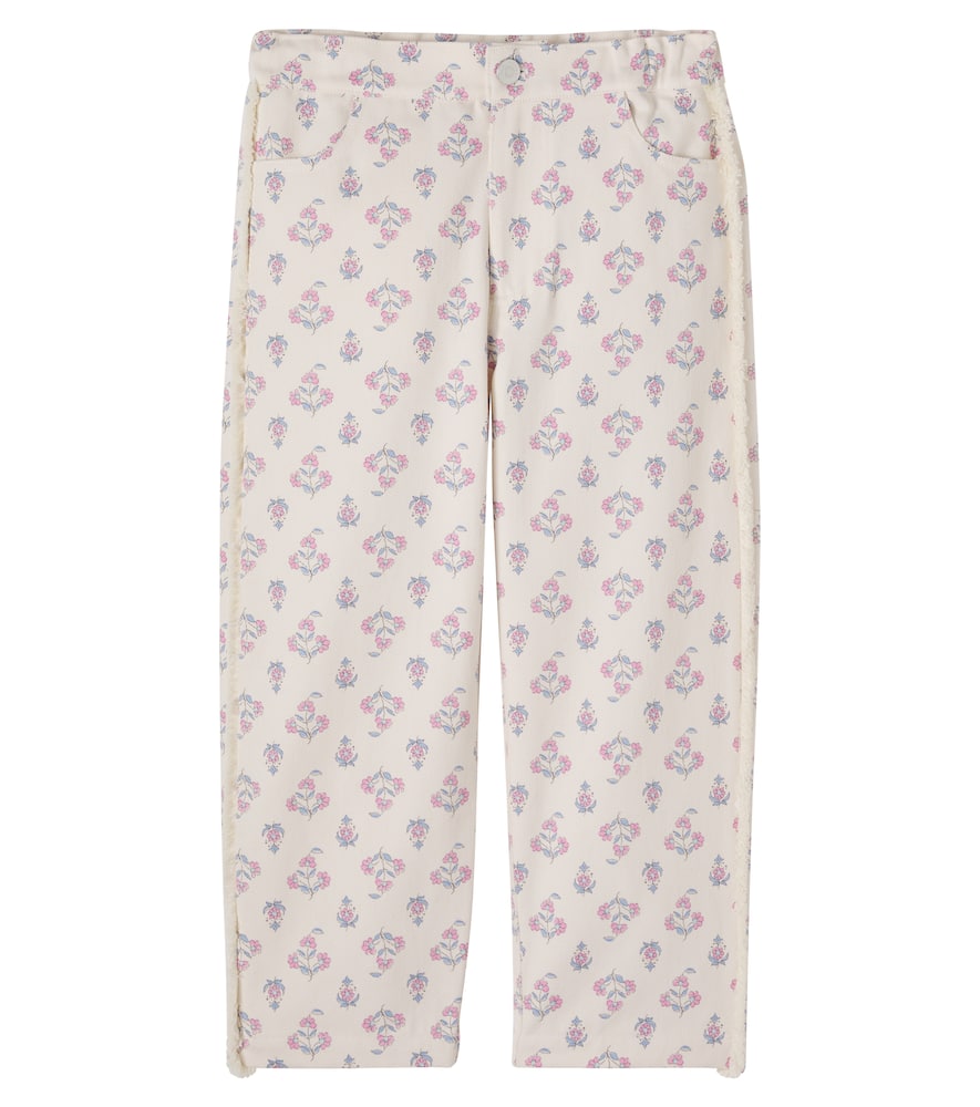 Clavel distressed floral jeans