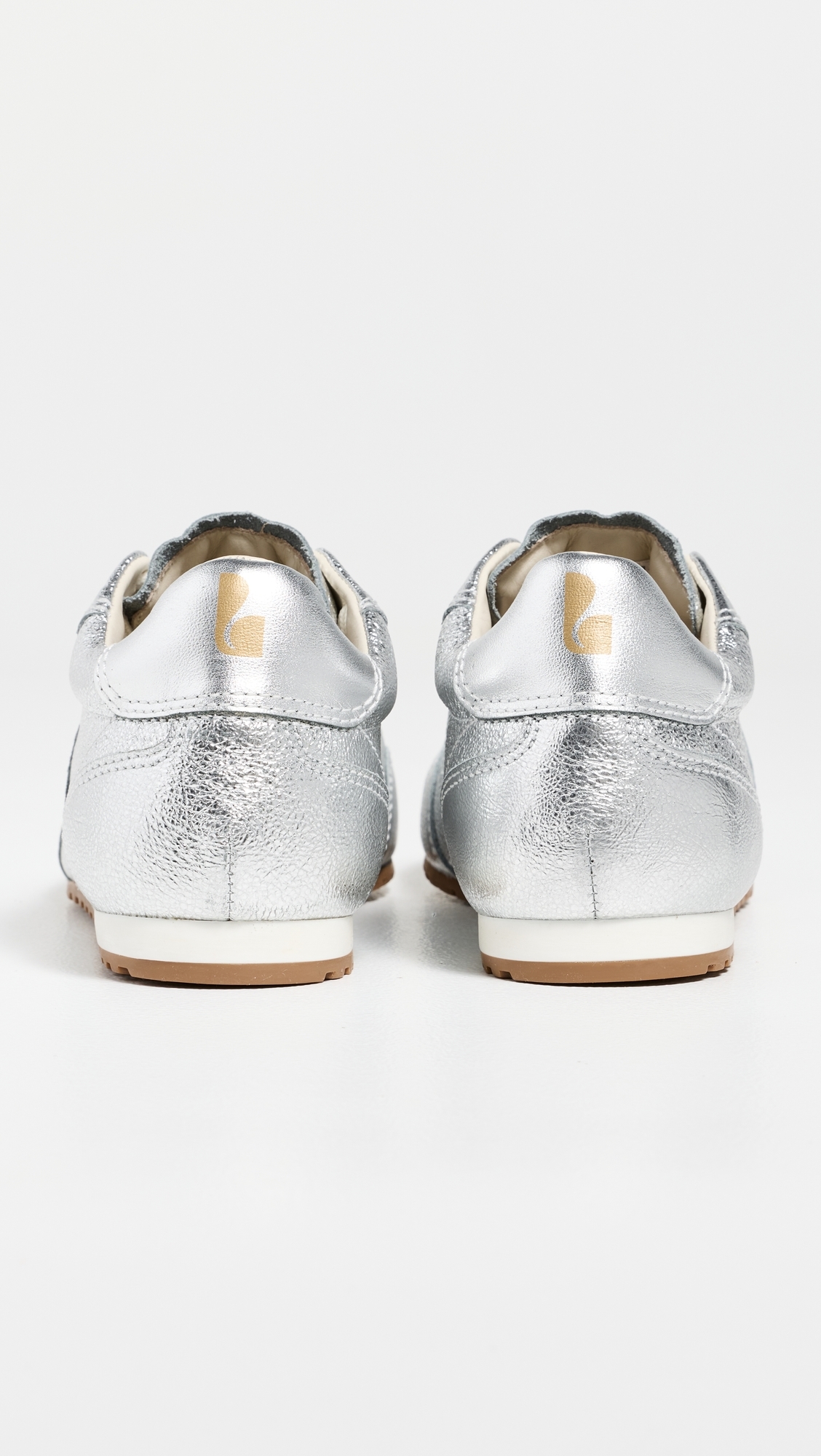 Stella Sneakers Silver Metallic Leather