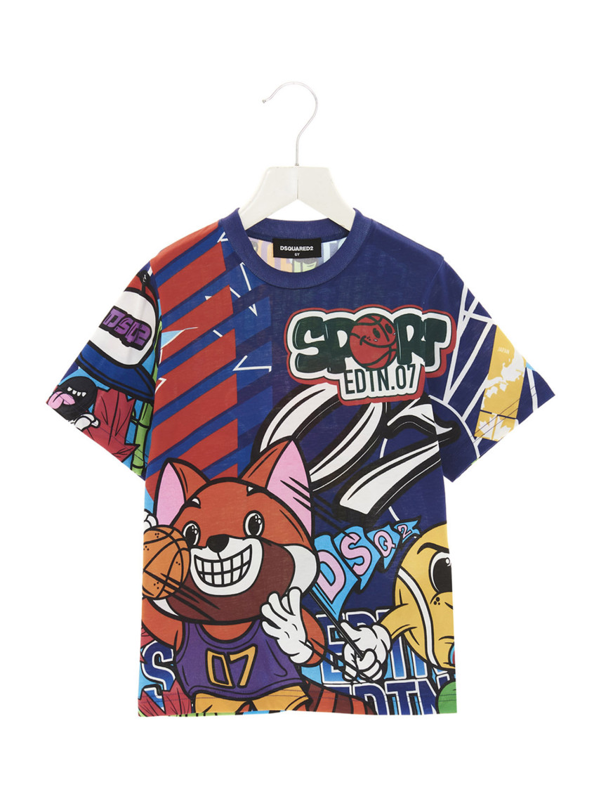 Boys Multicolor Graphic T-Shirt