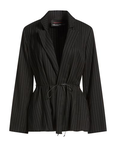 Collection Privēe? Woman Jacket Black Size 10 Polyester, Viscose, Elastane
