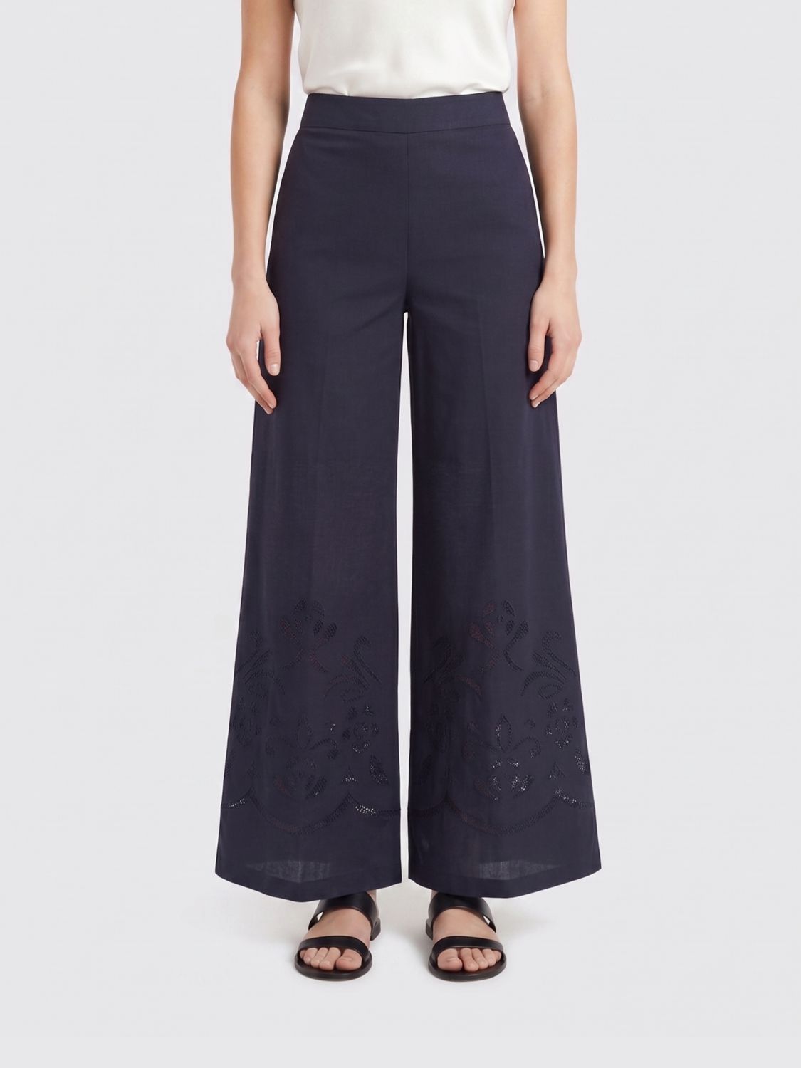 Pants Woman color Blue