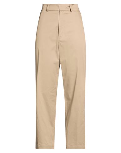 Woman Pants Taupe Size S Cotton, Elastane