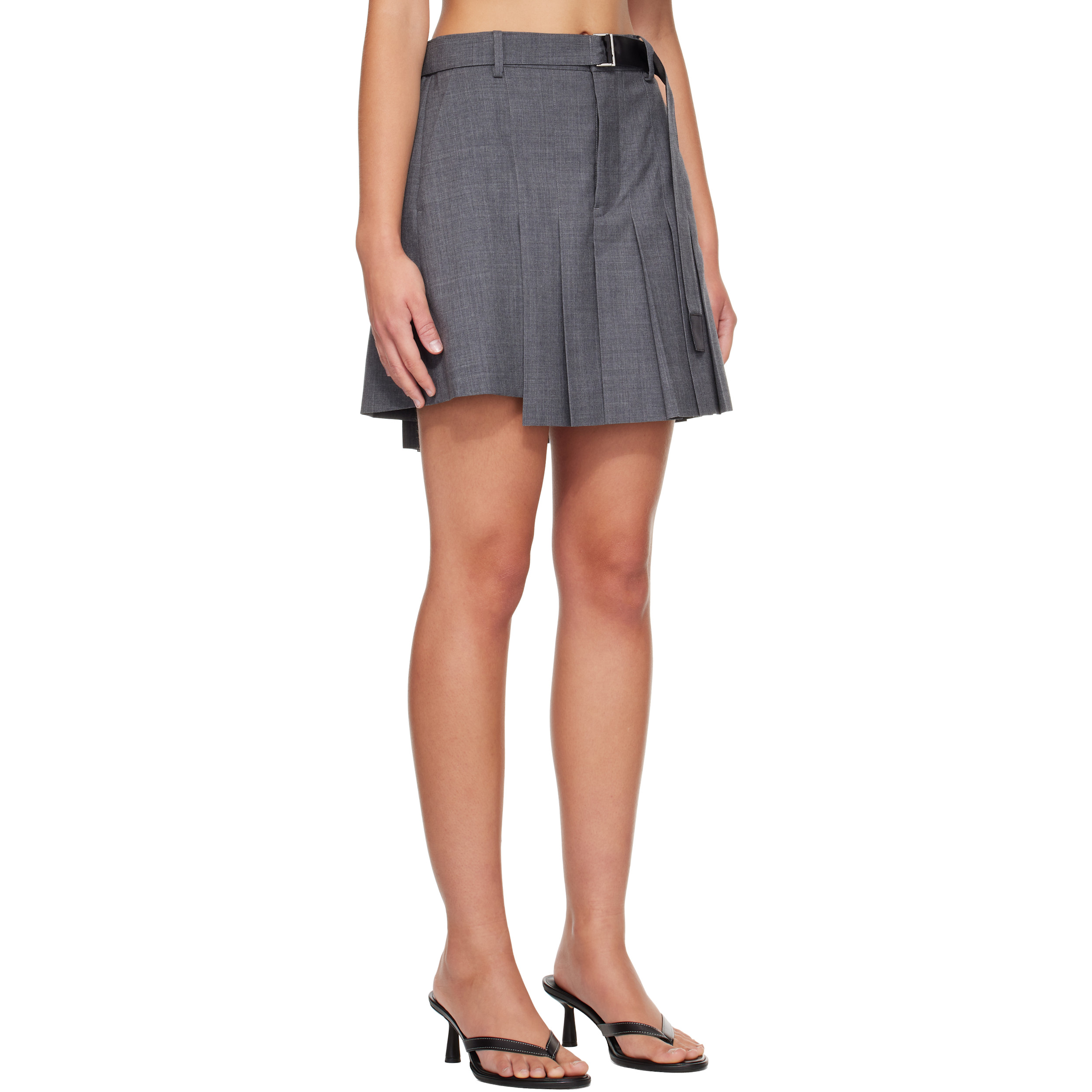 Gray Suiting Skort