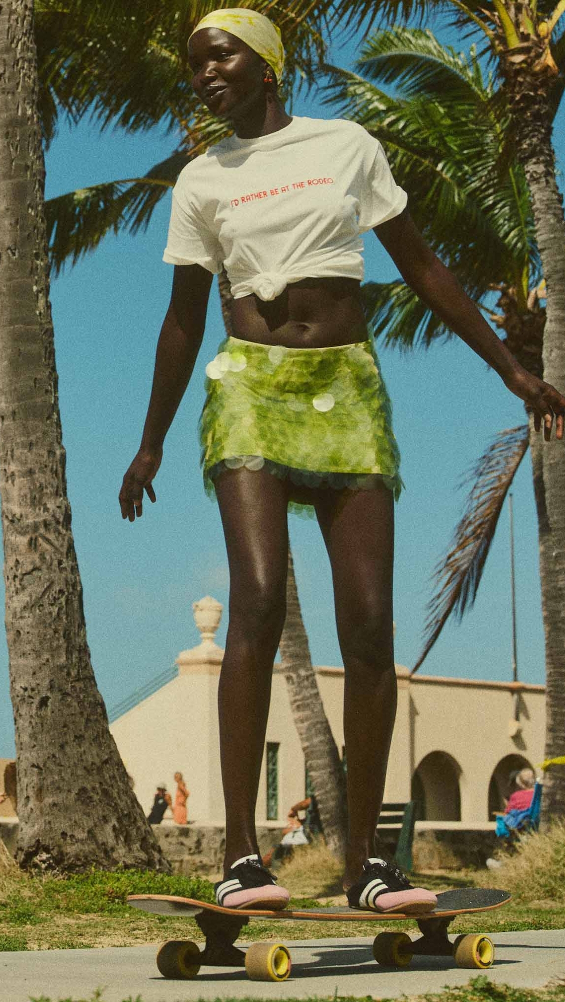 Shuffle Mini Mini Skort In Matcha Green
