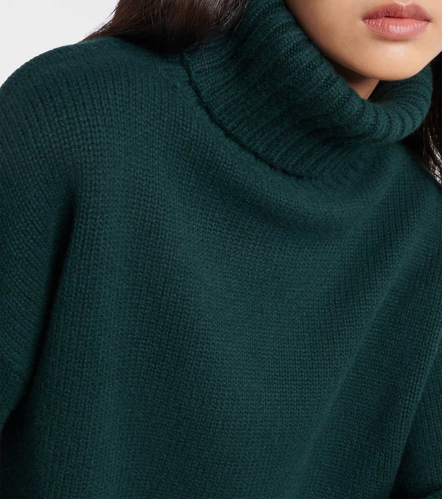 Crop Xtra cashmere turtleneck sweater