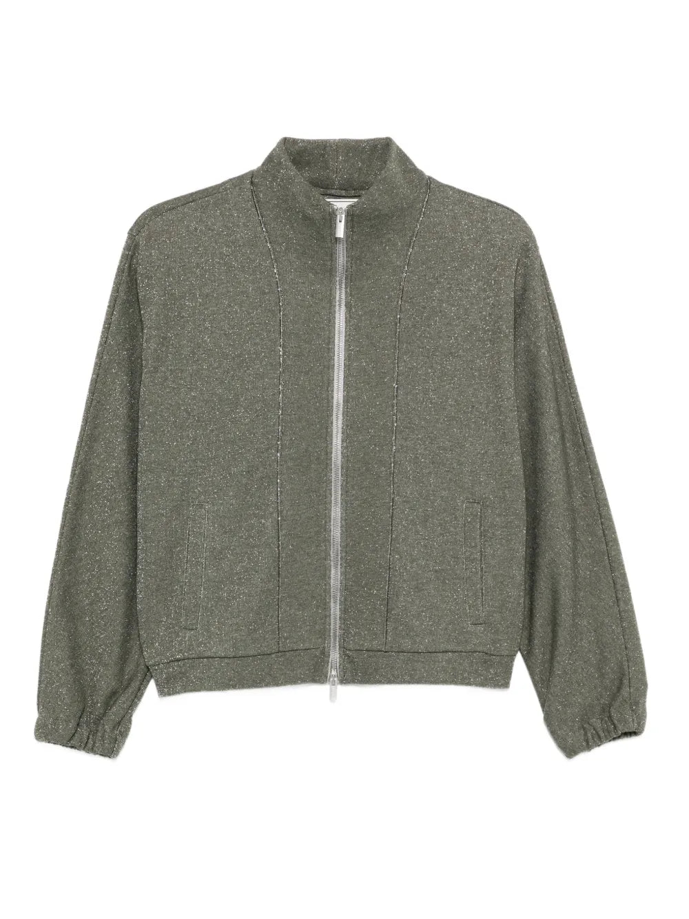 Glitter Lurex Sweatshirt — Green