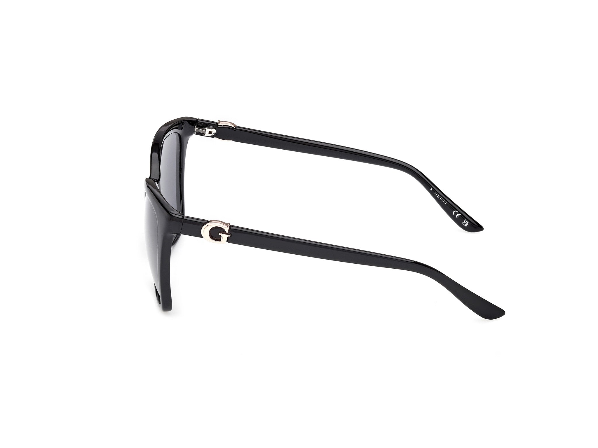 Guess Mujer Guess GU00191 01A Gafas de sol Inyectado Negro Fumar Cuadrada Norma