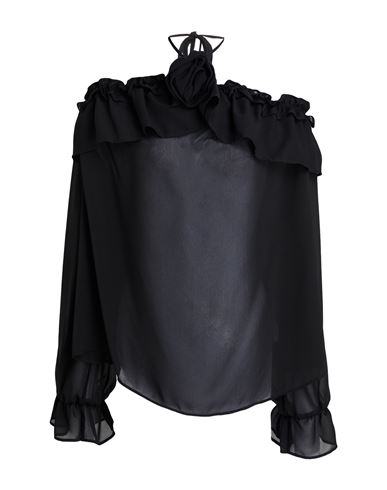 Woman Top Black Size 6 Viscose, Nylon, Polyester