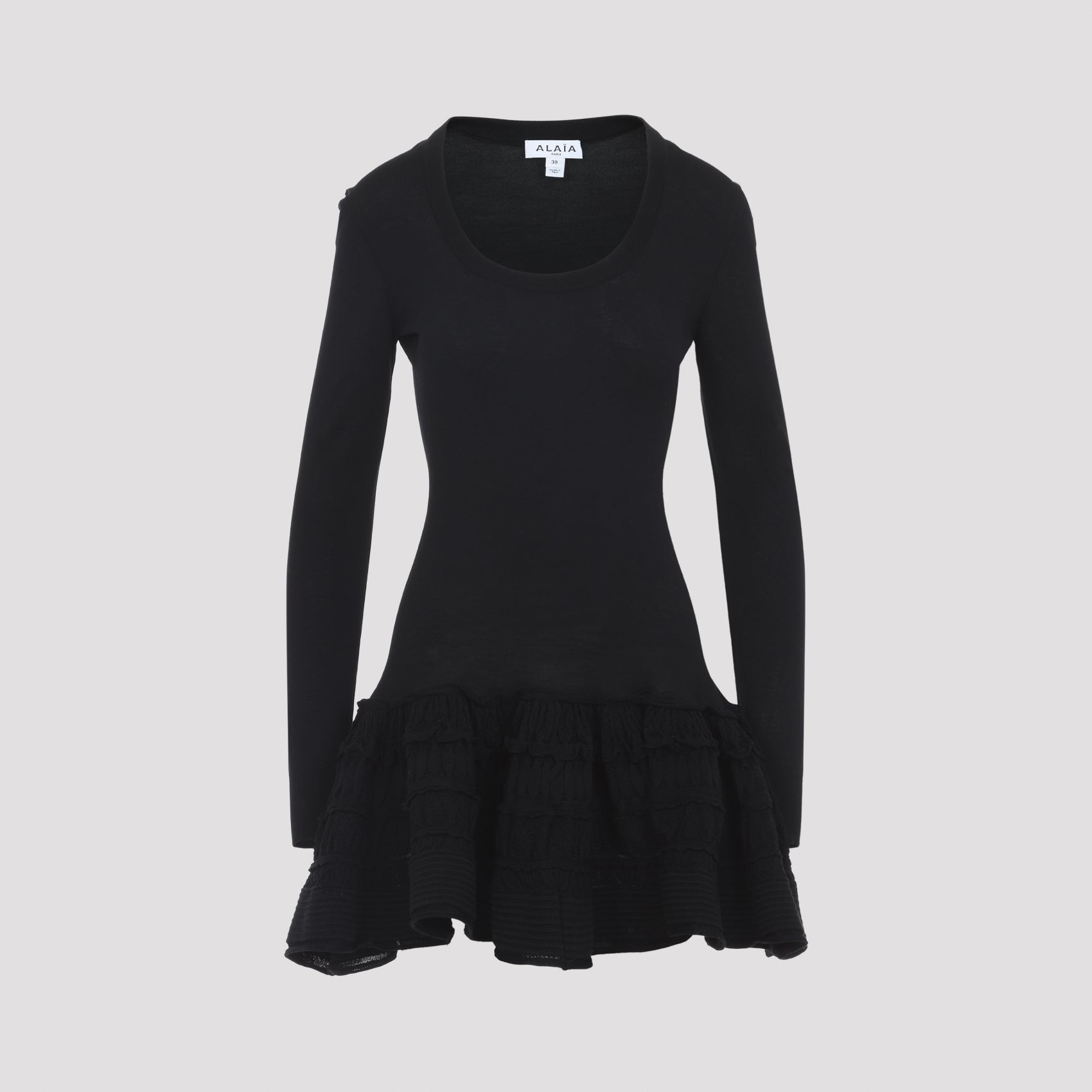 Azzedine Alaïa WOOL CRINOLINE DRESS