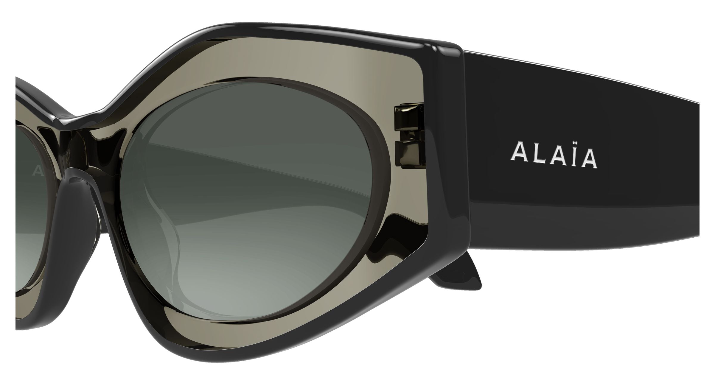 AZZEDINE ALAÏA Woman AZZEDINE ALAÏA AA0093S 004 Sunglasses Acetate Brown Grey Cat Eye