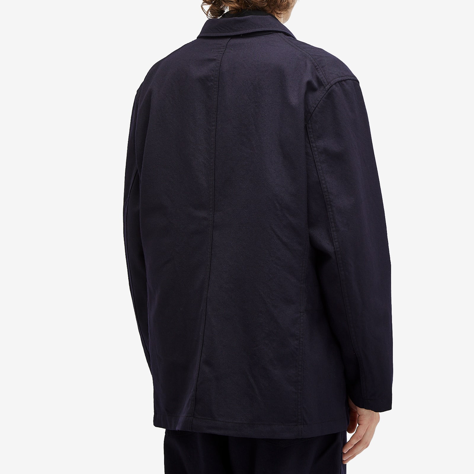 Men's Bedford Jacket in Dark Navy Wool Serge