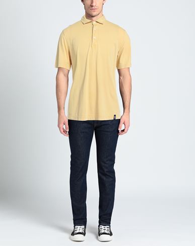 Man Polo shirt Pastel yellow Size L Cotton