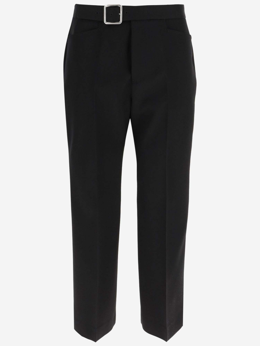 Fitted Cropped Pant With Flared Hem