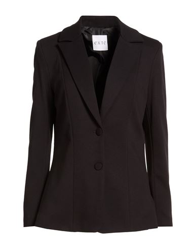 Woman Blazer Black Size L Viscose, Nylon, Elastic fibres
