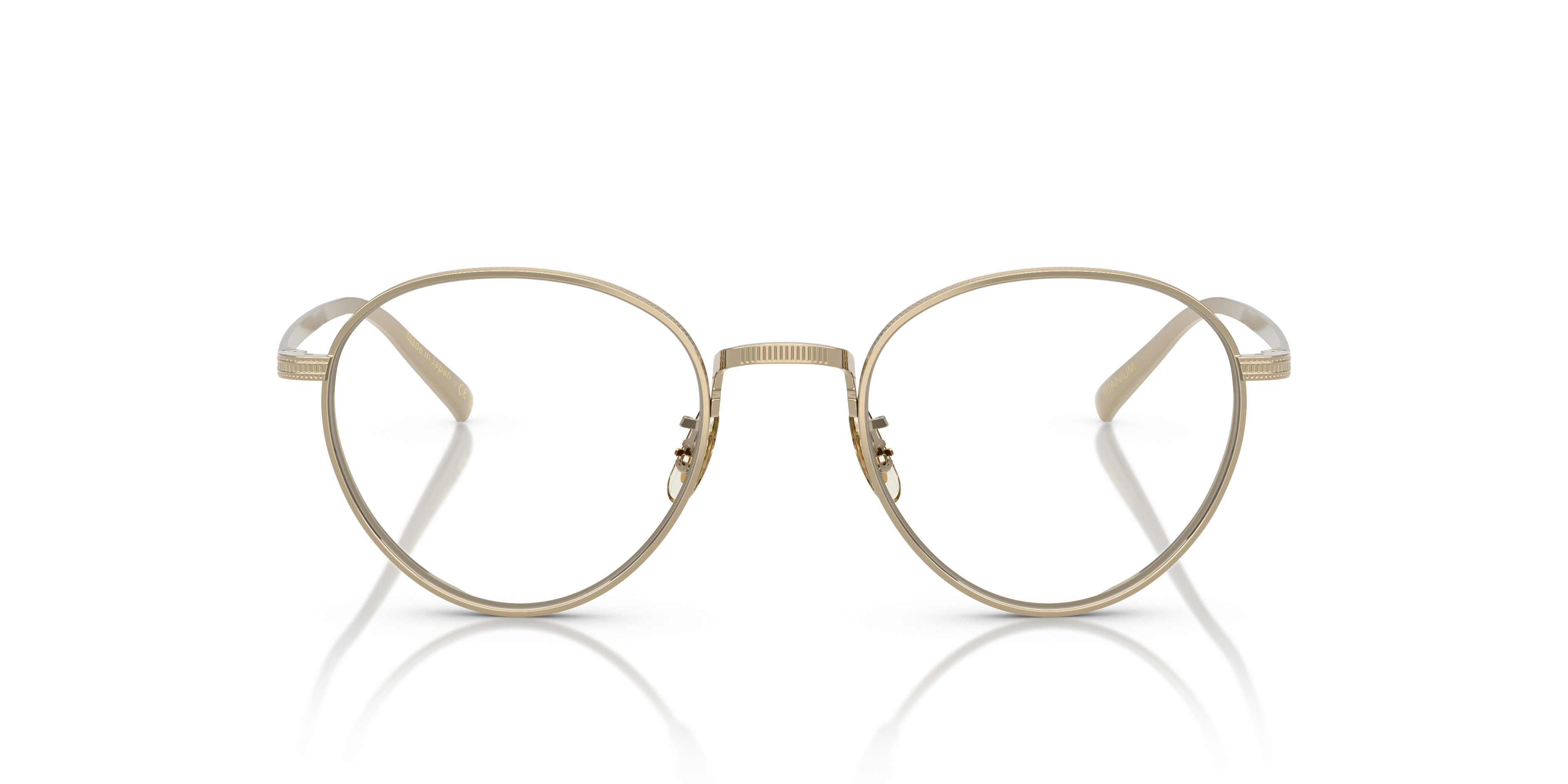 Oliver Peoples Herren Oliver Peoples OV1350T KESNER 5035 Optische Fassungen Titan Gold Transparent Pantos Norma