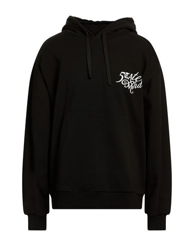 Man Sweatshirt Black Size L Cotton