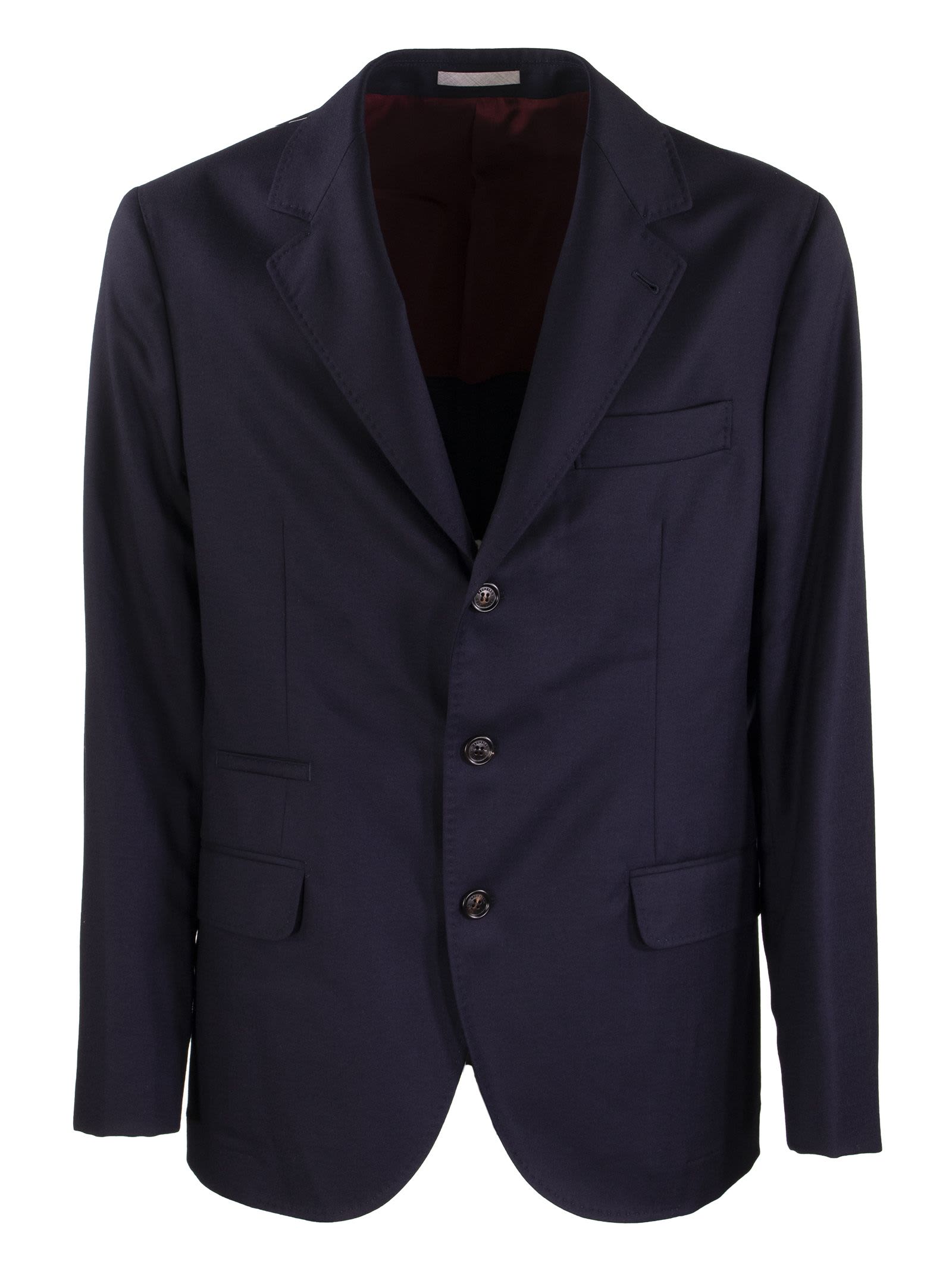 Single-breasted Jacket Deconstructed Virgin Wool Jacket