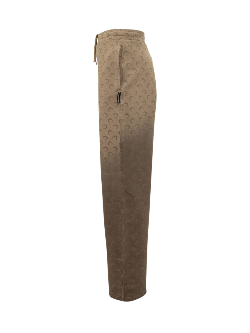 Brown Relaxed Drawstring Pants