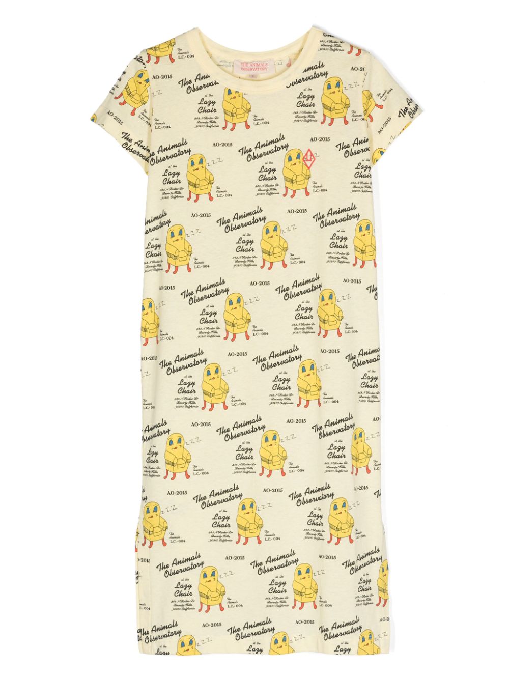 Printed midi T-shirt dress - Neutrals