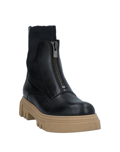 Woman Ankle boots Black Size 6 Soft Leather, Textile fibers