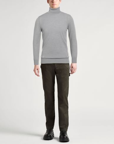 Emporio Armani Man Turtleneck Grey Size 40 Virgin Wool