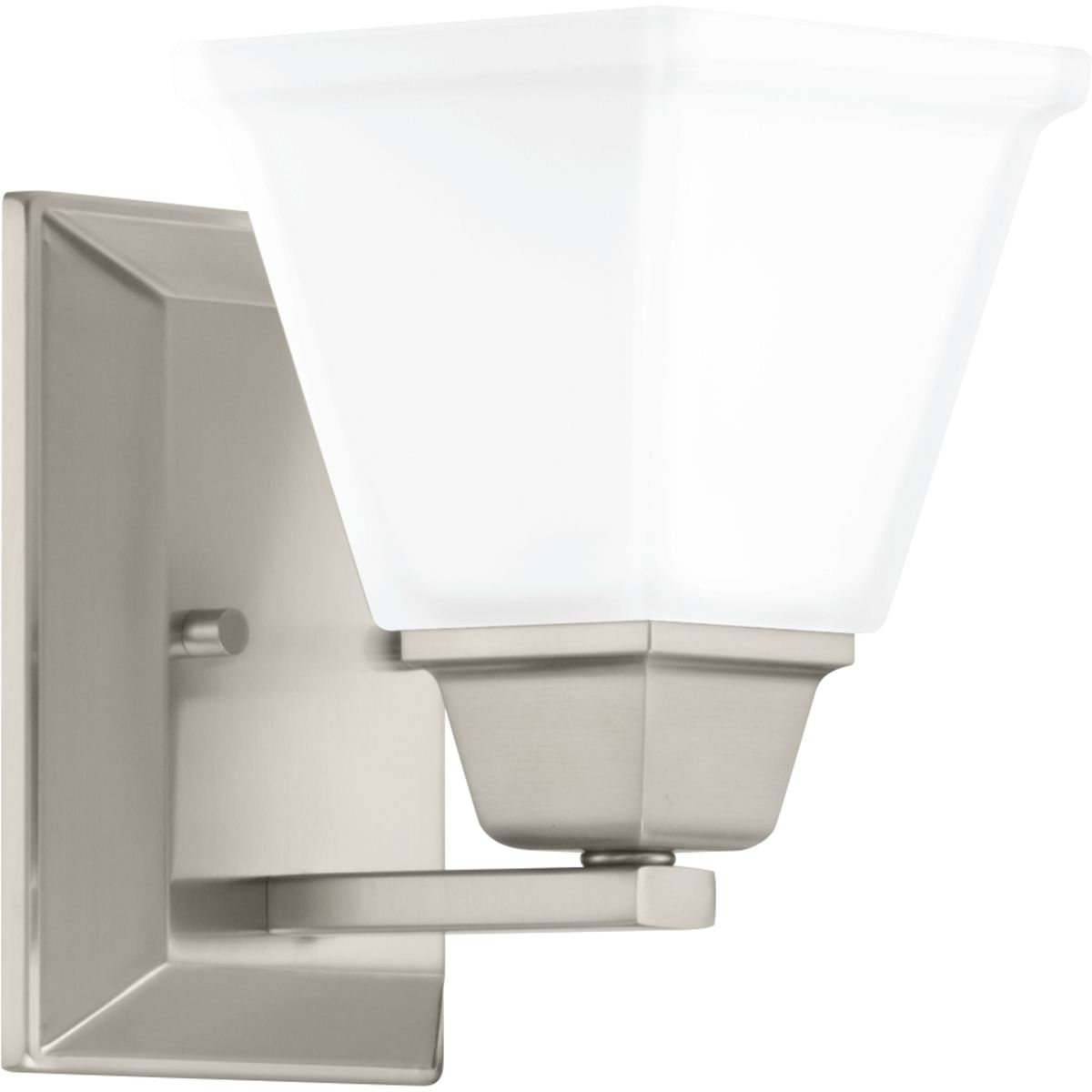 Brushed Nickel One Light Bath from the Clifton Heights Collection