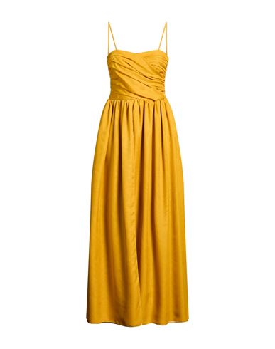 Woman Maxi dress Marigold Size 6 Polyester, Viscose, Elastane
