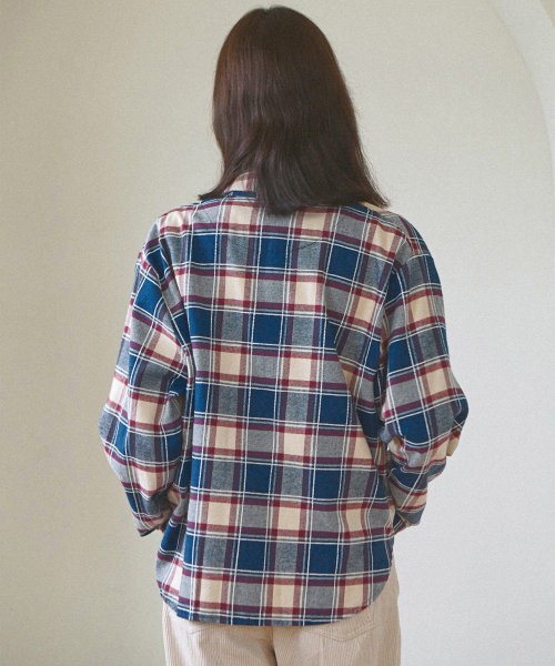 Cozy plaid check shirt_2 Colors