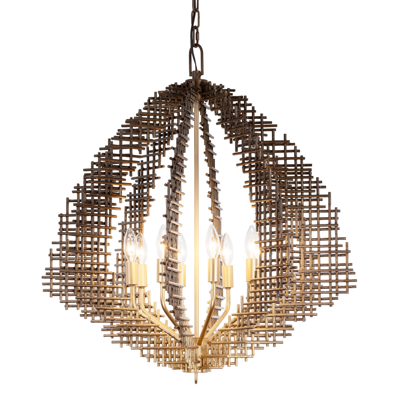 Dark Bronze French Gold Pendant from the Construct Collection