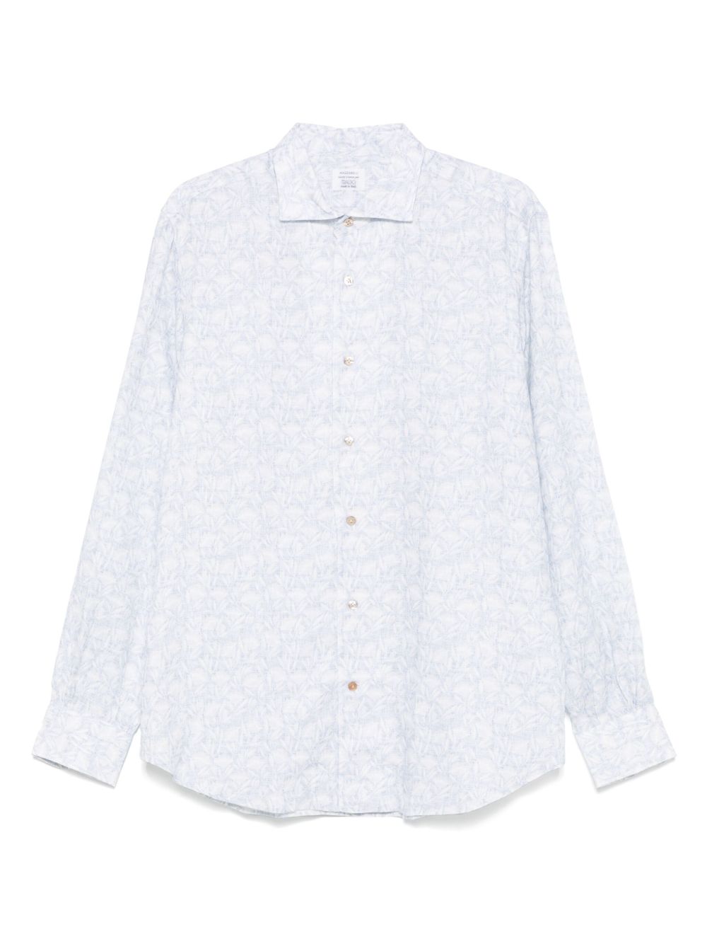 Mazzarelli floral-print shirt - Blue