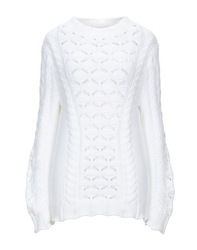Woman Sweater White Size 6 Cotton, Polyamide