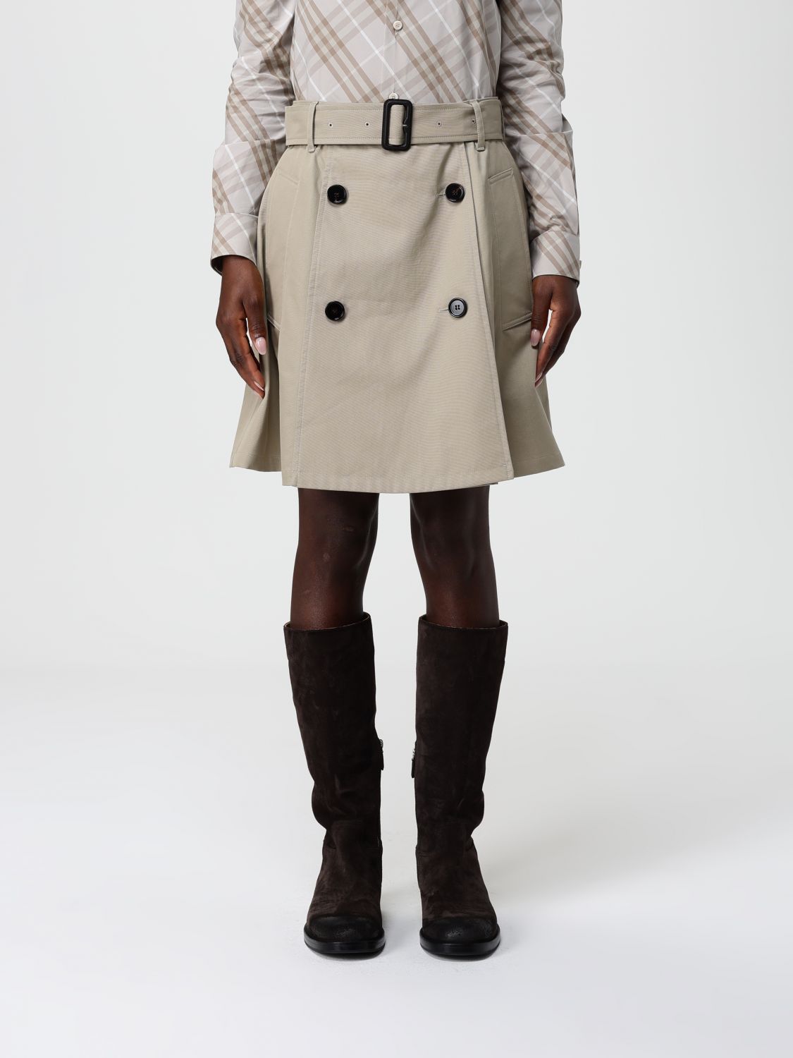 Flared Skirt In Cotton