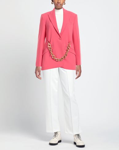 Woman Blazer Coral Size 8 Polyester, Elastane