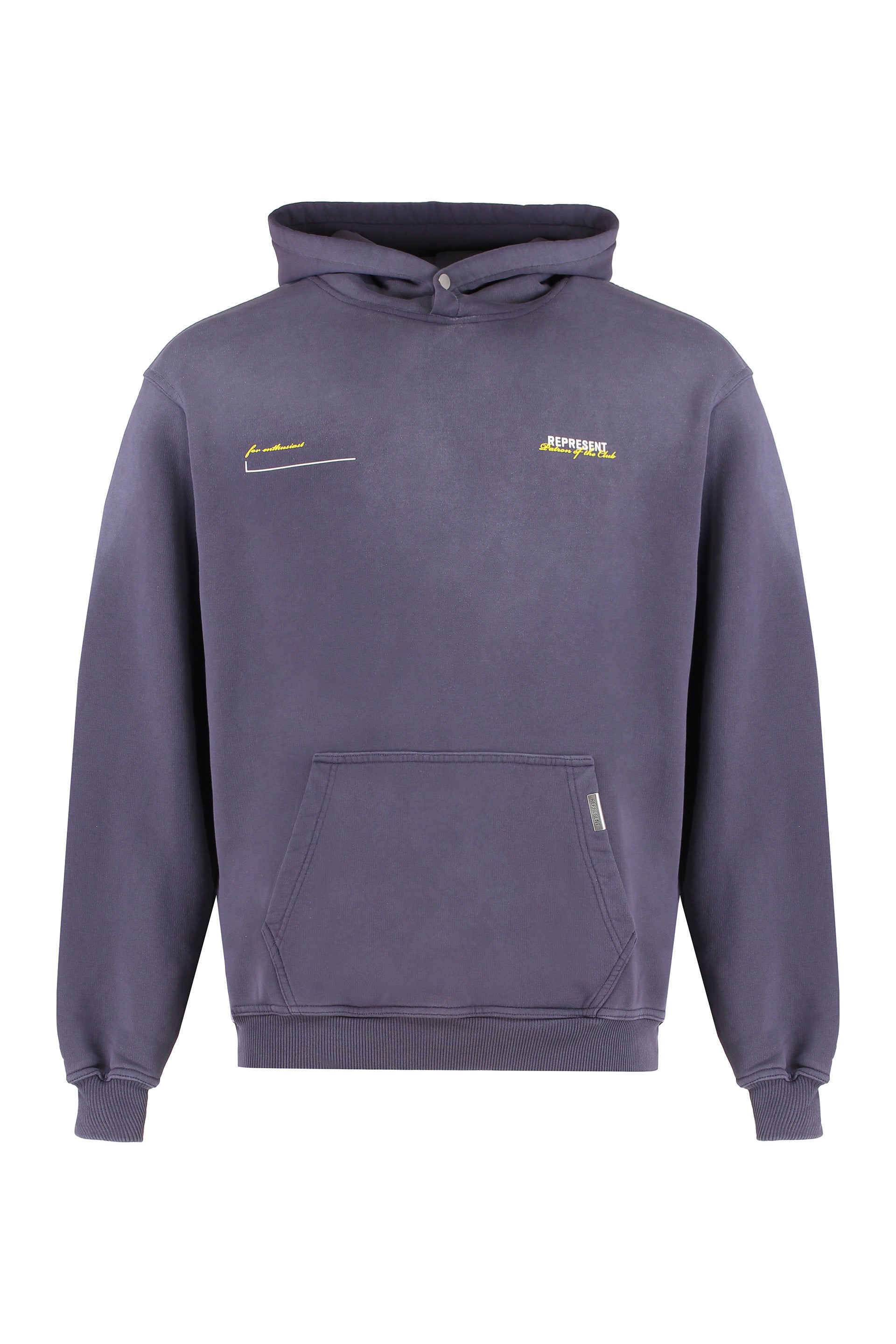 Oversized Hooded Sweatshirt with Kangaroo Pocket and Logo Print